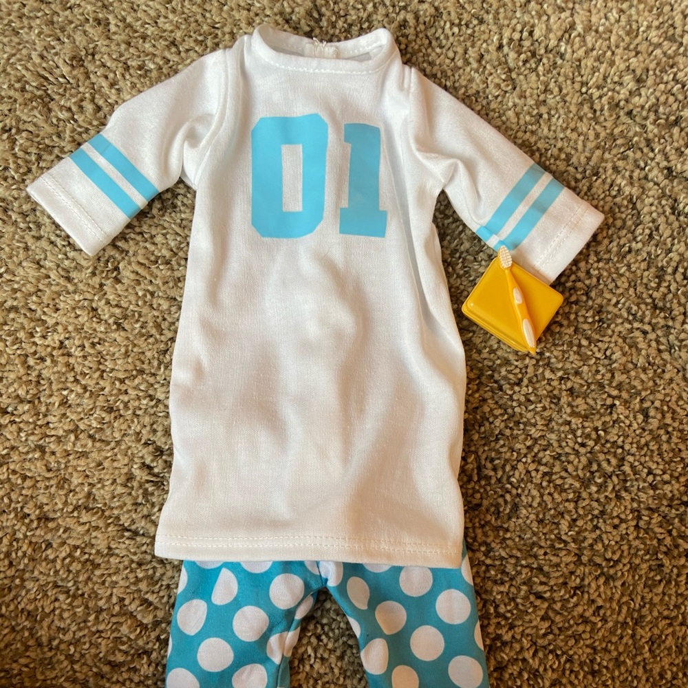Blue our generation polkadot PJ set